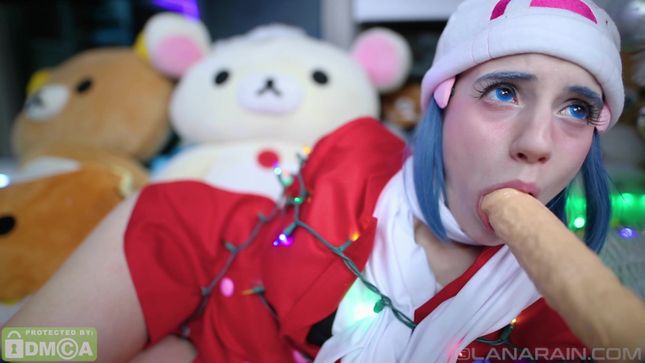 Christmas sex with a bound cosplayer