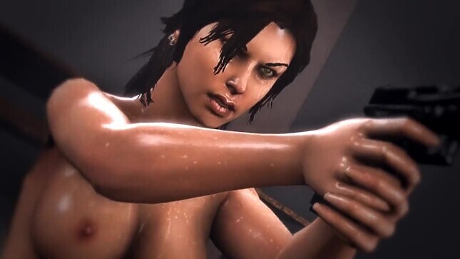 Lara Croft fucked hard in jail