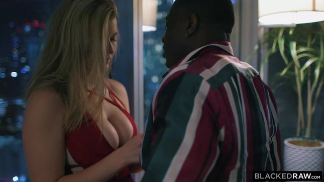 Mia Melano on a date with a black man is given in pussy